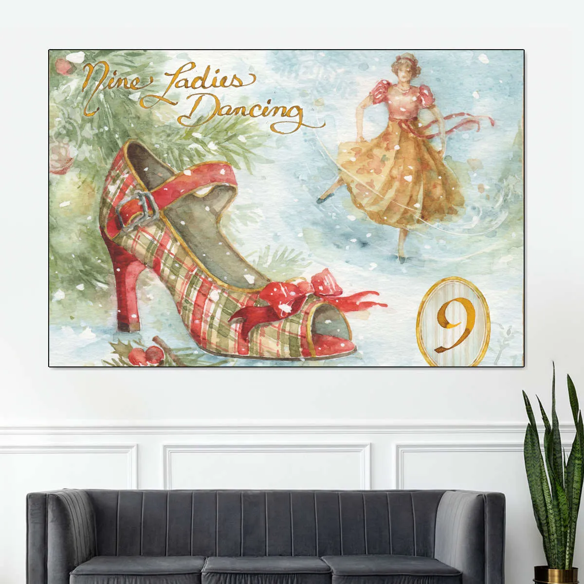 12 Days Of Christmas IX Wall Art