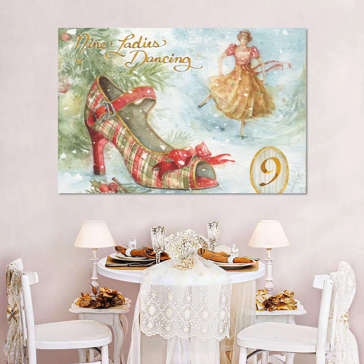 12 Days Of Christmas IX Wall Art