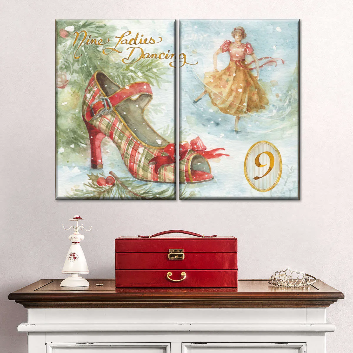 12 Days Of Christmas IX Wall Art