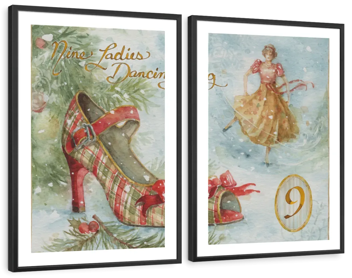 12 Days Of Christmas IX Wall Art