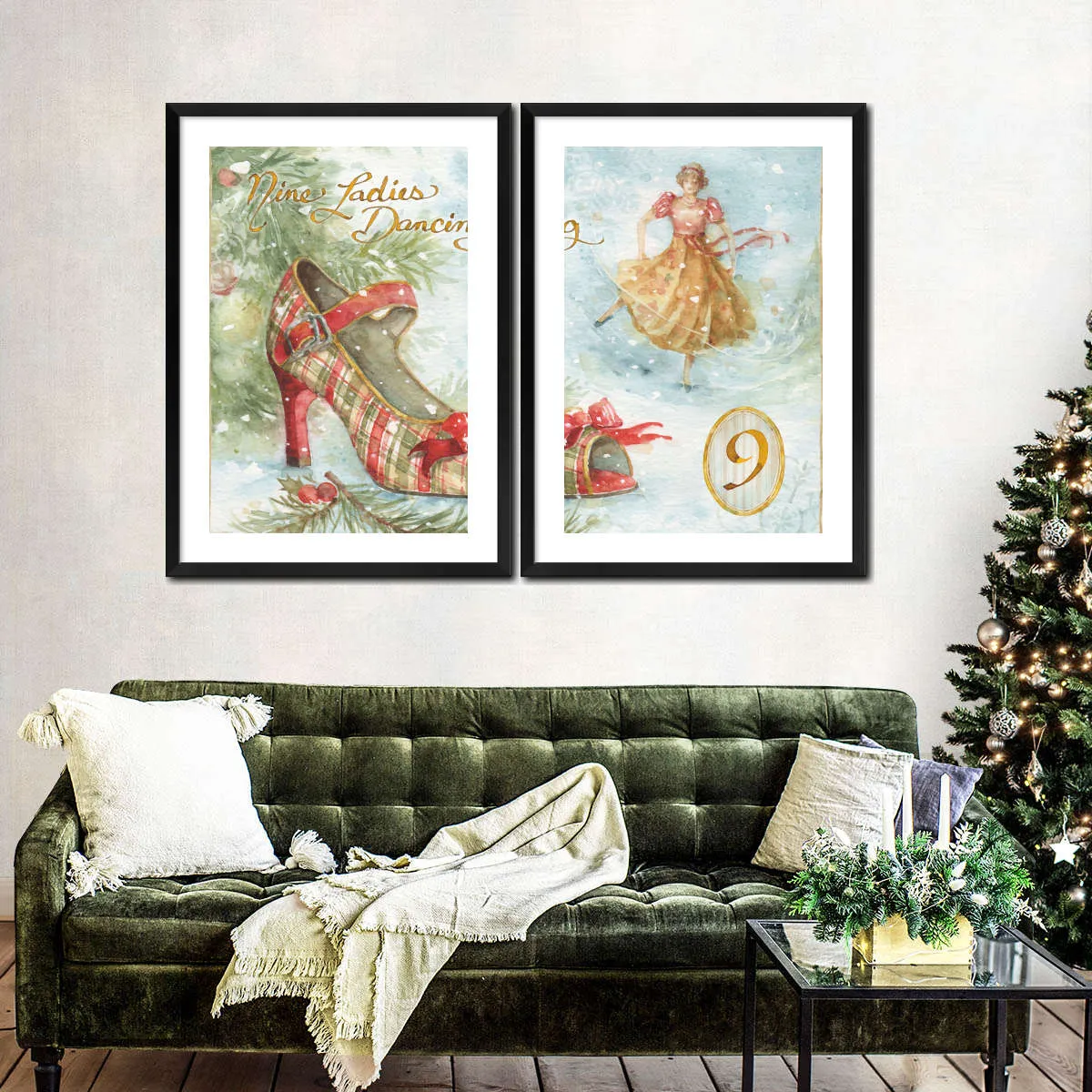 12 Days Of Christmas IX Wall Art