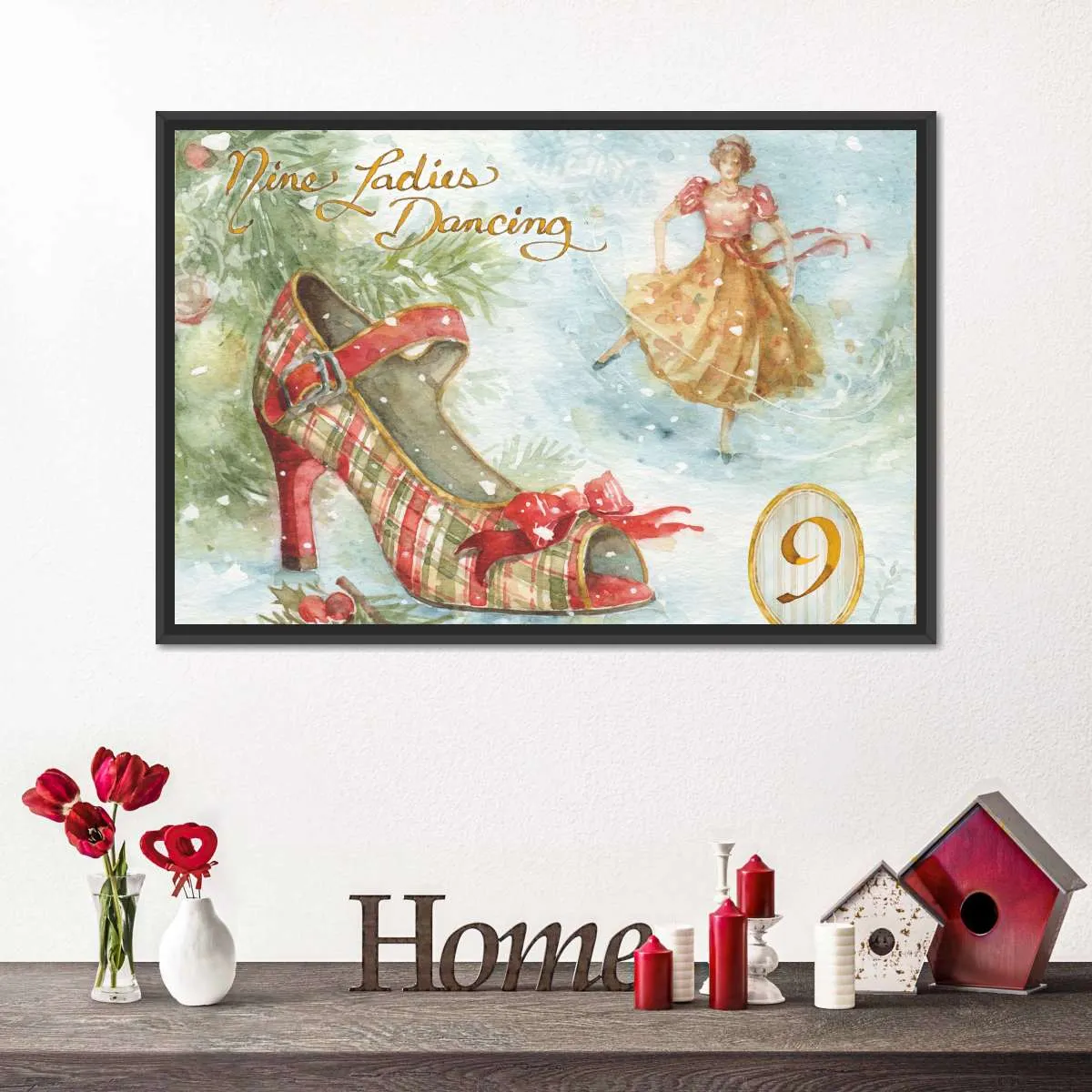 12 Days Of Christmas IX Wall Art