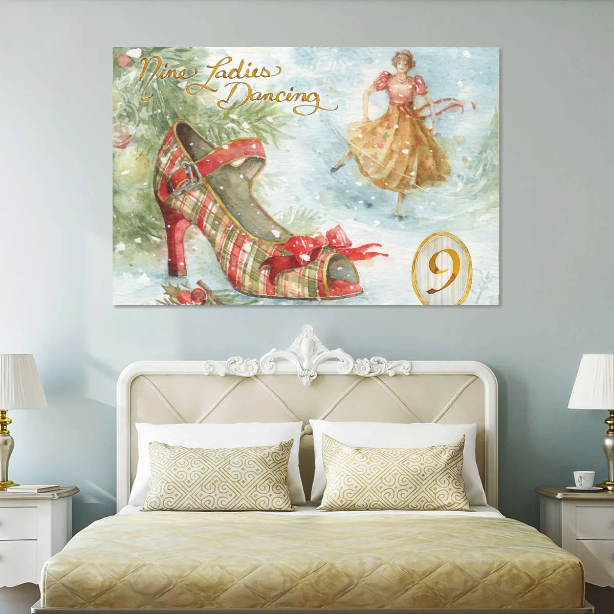 12 Days Of Christmas IX Wall Art