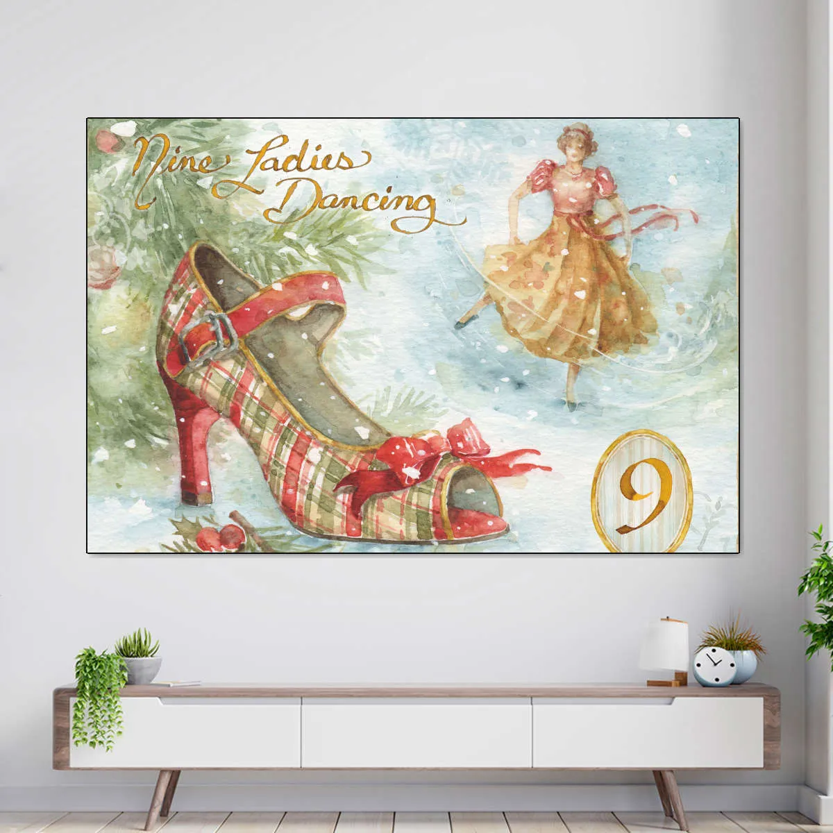 12 Days Of Christmas IX Wall Art