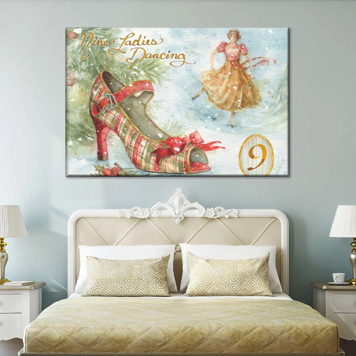 12 Days Of Christmas IX Wall Art