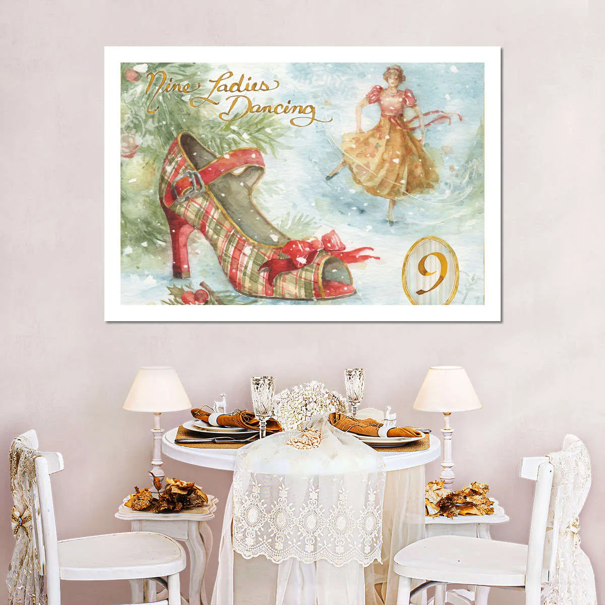 12 Days Of Christmas IX Wall Art