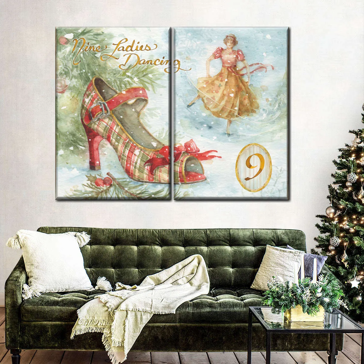 12 Days Of Christmas IX Wall Art