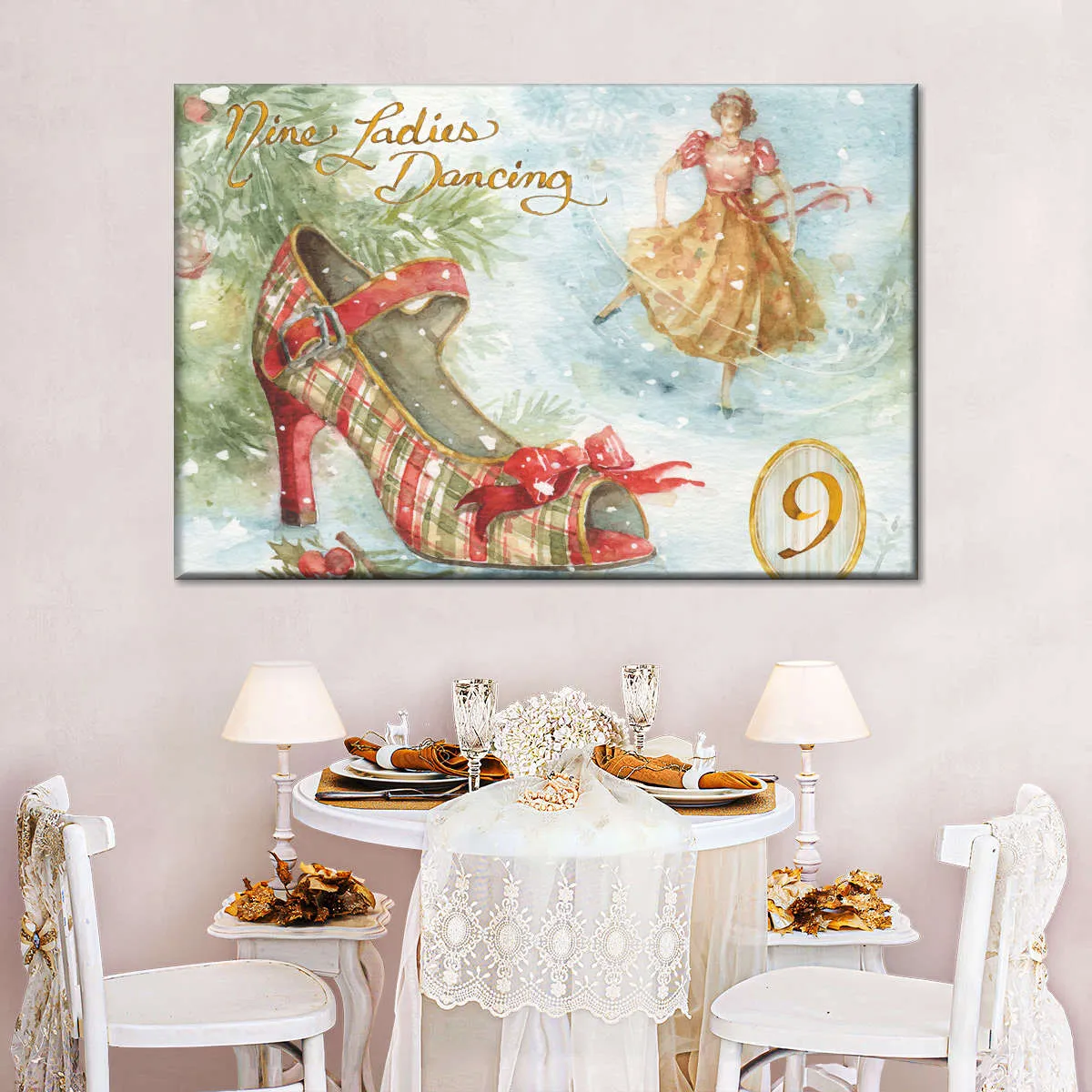 12 Days Of Christmas IX Wall Art