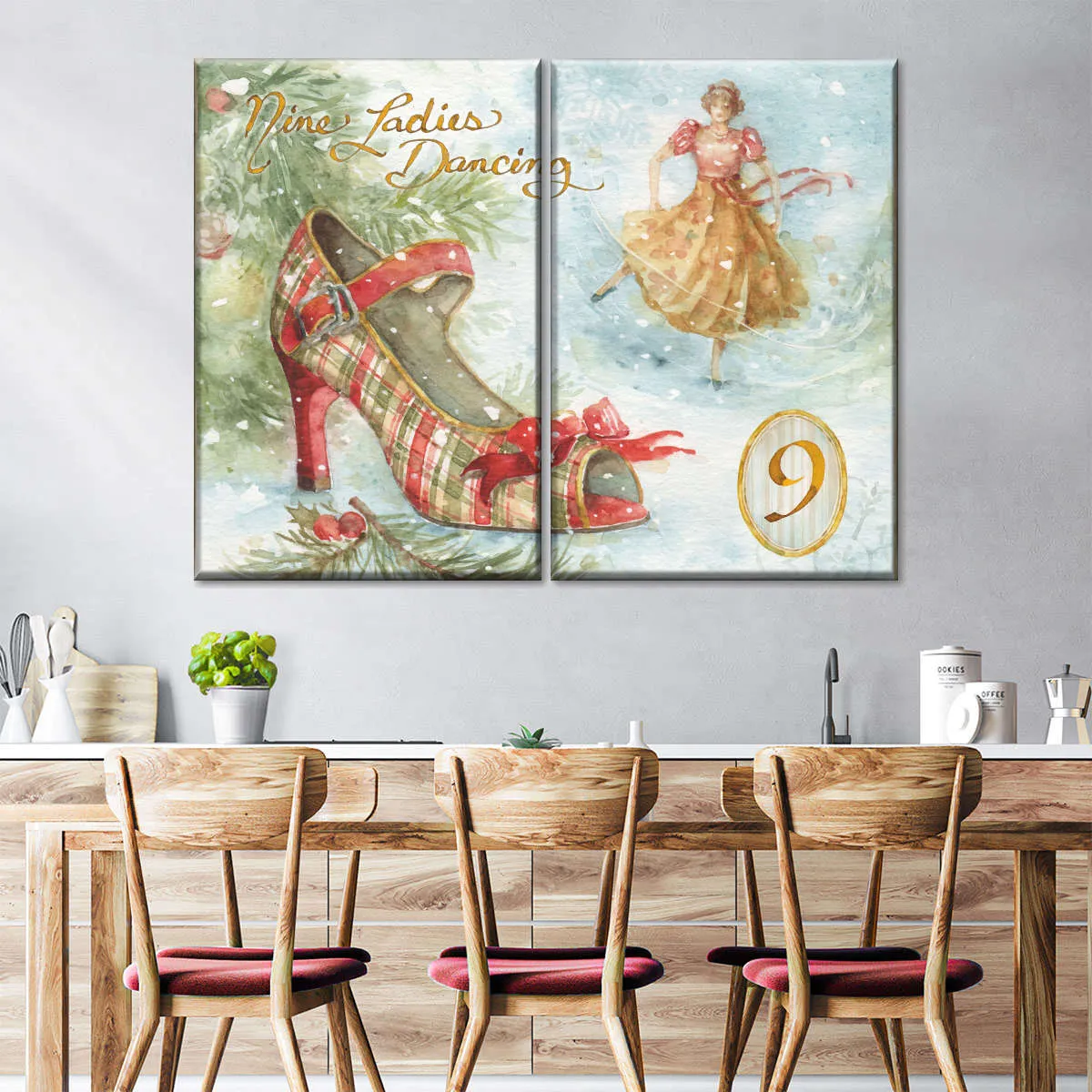 12 Days Of Christmas IX Wall Art