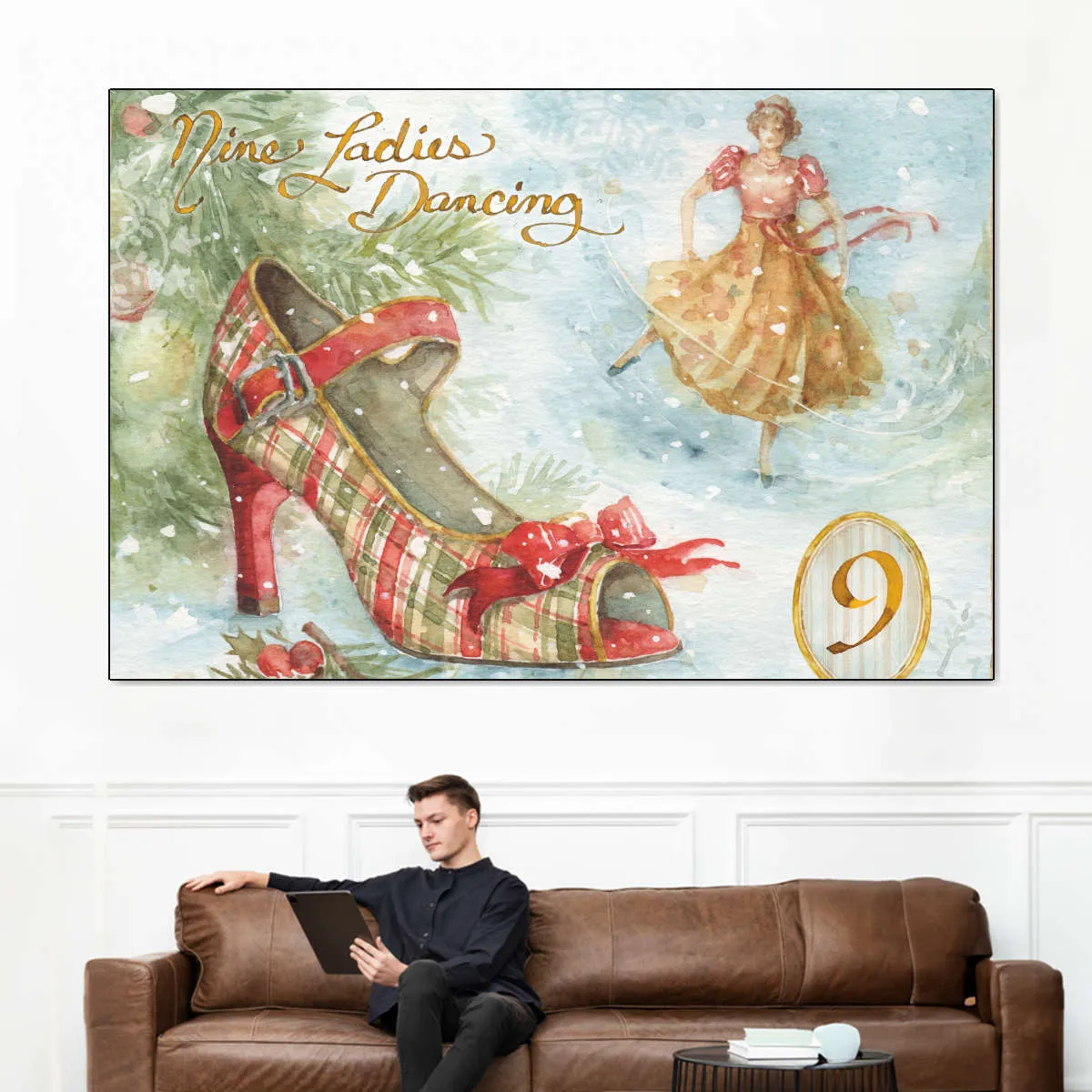 12 Days Of Christmas IX Wall Art