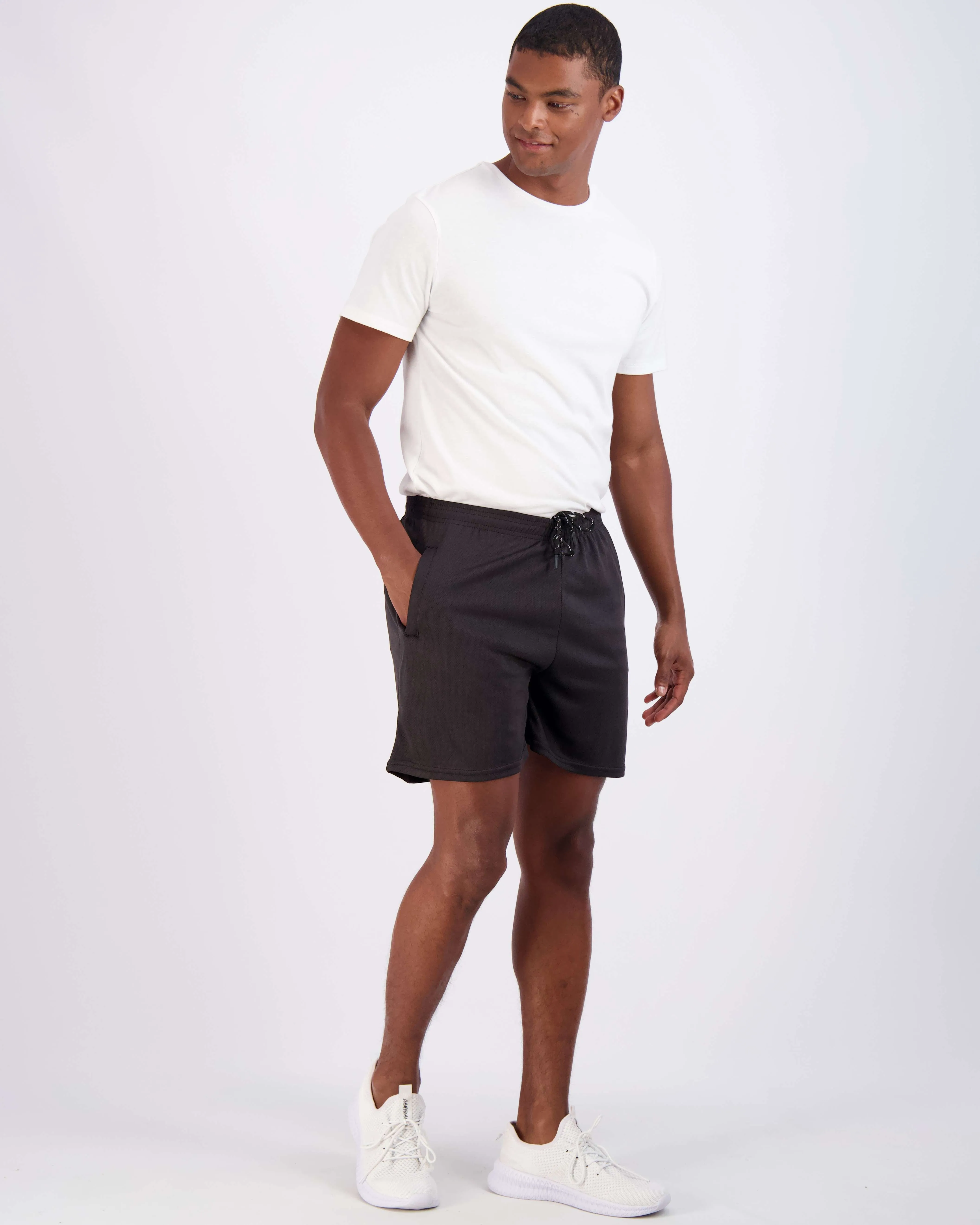 4 Pack: Men's 5 Mesh Running Shorts with Zipper Pockets