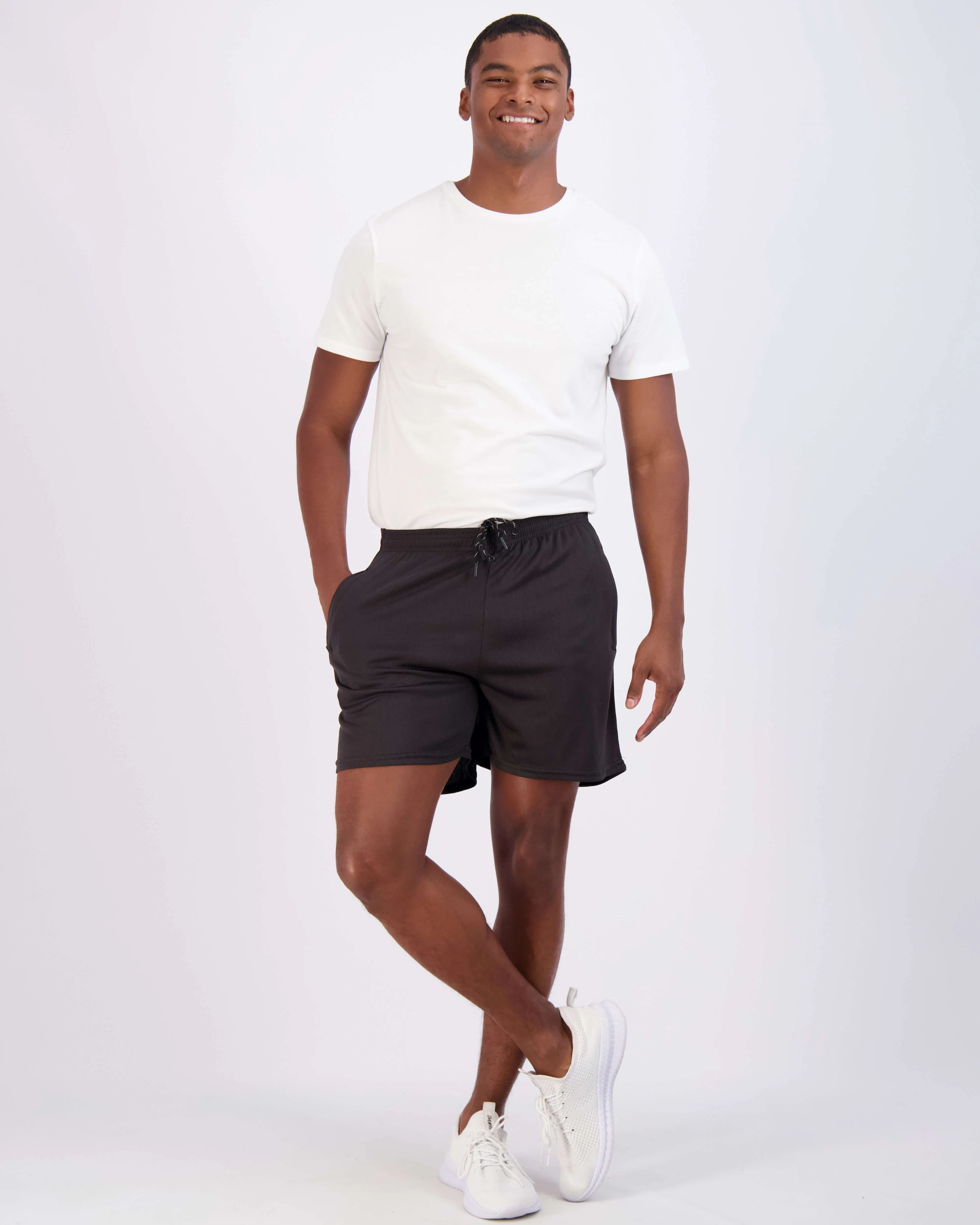 4 Pack: Men's 5 Mesh Running Shorts with Zipper Pockets