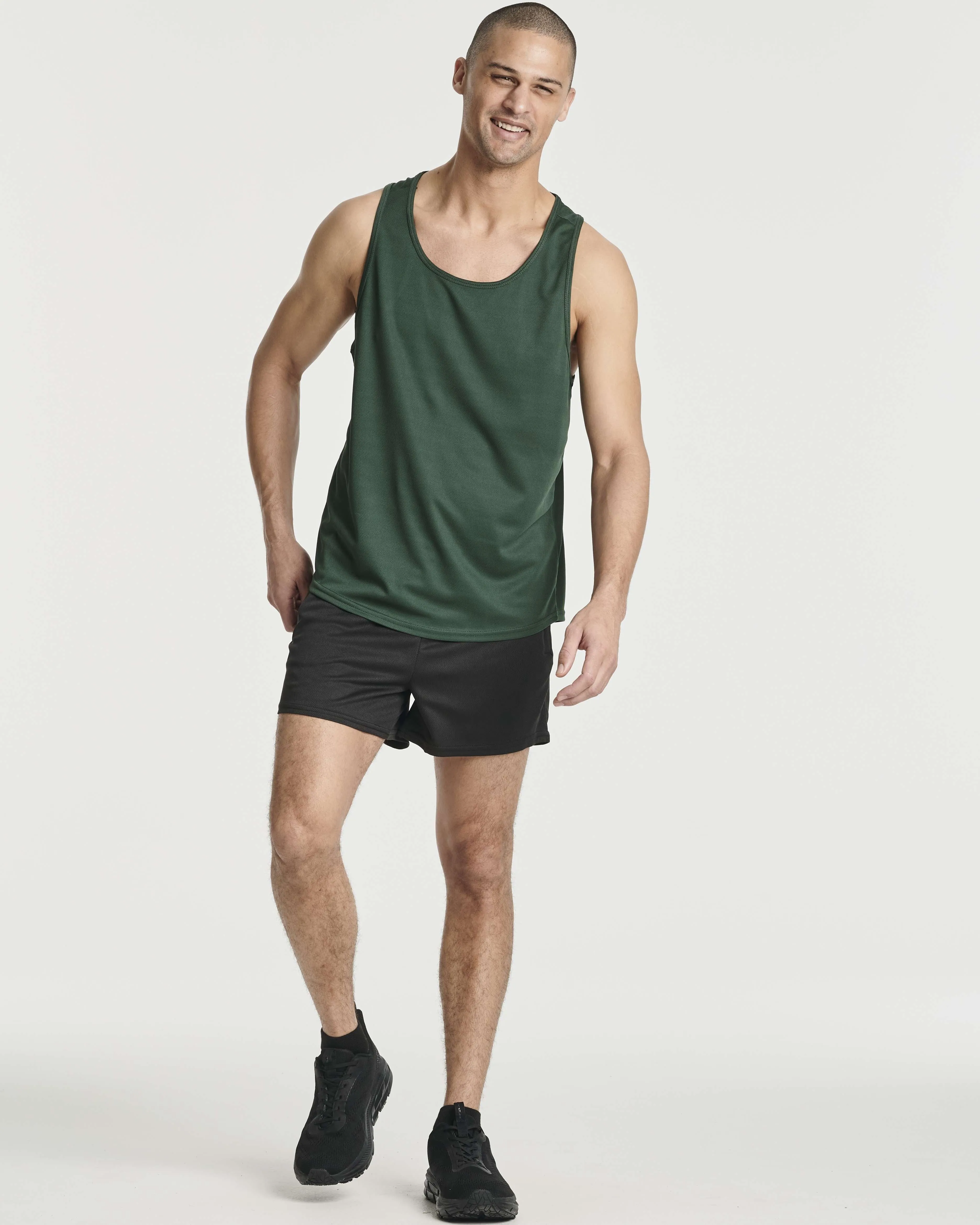 5 Pack: Men's Mesh Y-Back Muscle Tank Top (Available in Big & Tall)