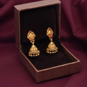 92.5 Silver Gold Plated Jhumkhas