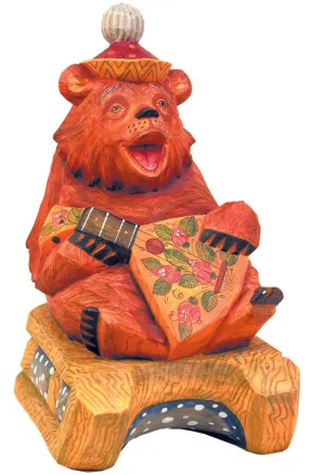 Bear with Balalaika Figurine Limited Edition Reserve by G.DeBrekht