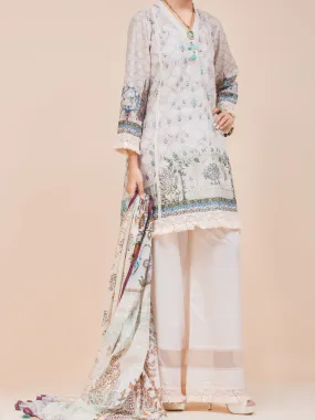 Beige Lawn 3 Piece Unstitched - ALP-3PS-781