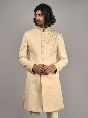 Beige Sherwani | TULA