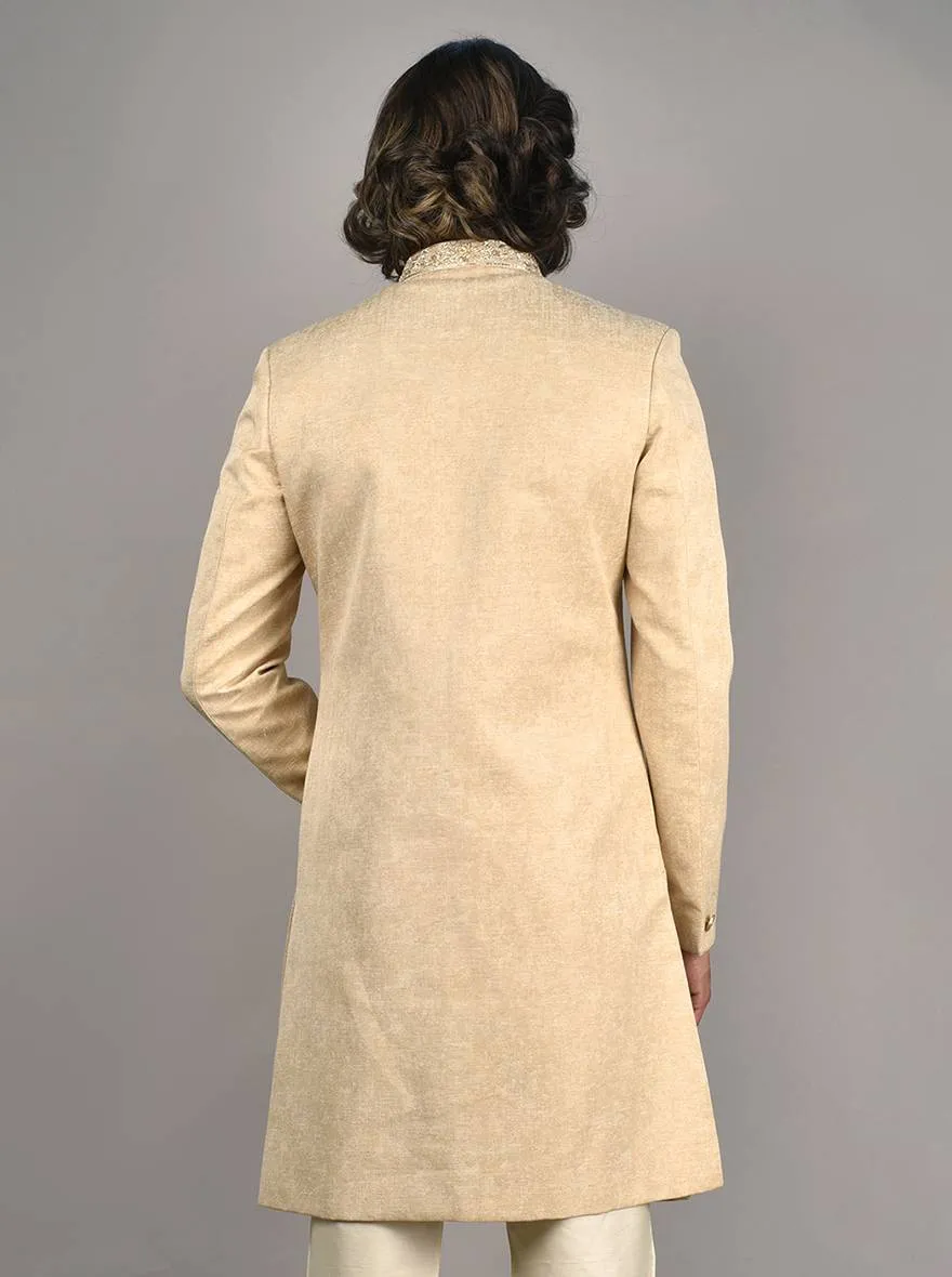 Beige Sherwani | TULA