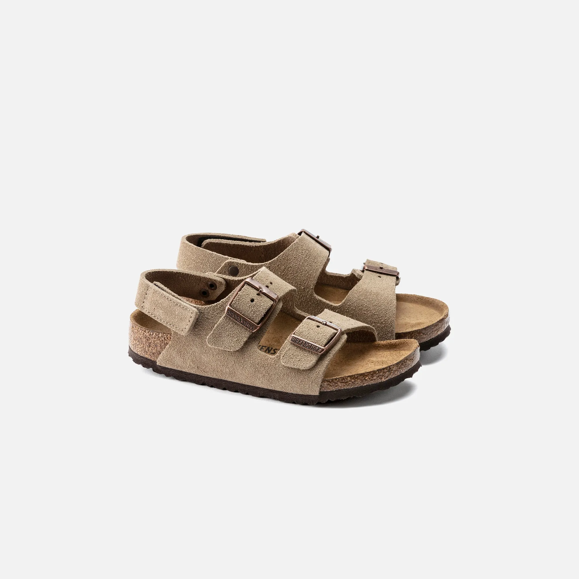 Birkenstock Kids Milano Hook and Loop - Taupe