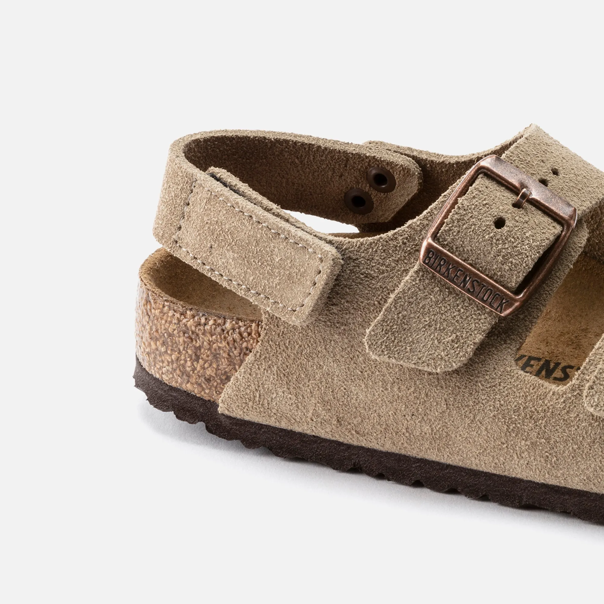 Birkenstock Kids Milano Hook and Loop - Taupe