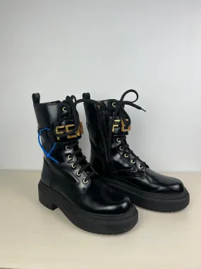 Black Boots Designer Fendi, Size 8