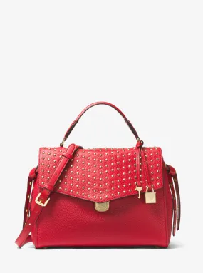 Bristol Medium Studded Leather Satchel