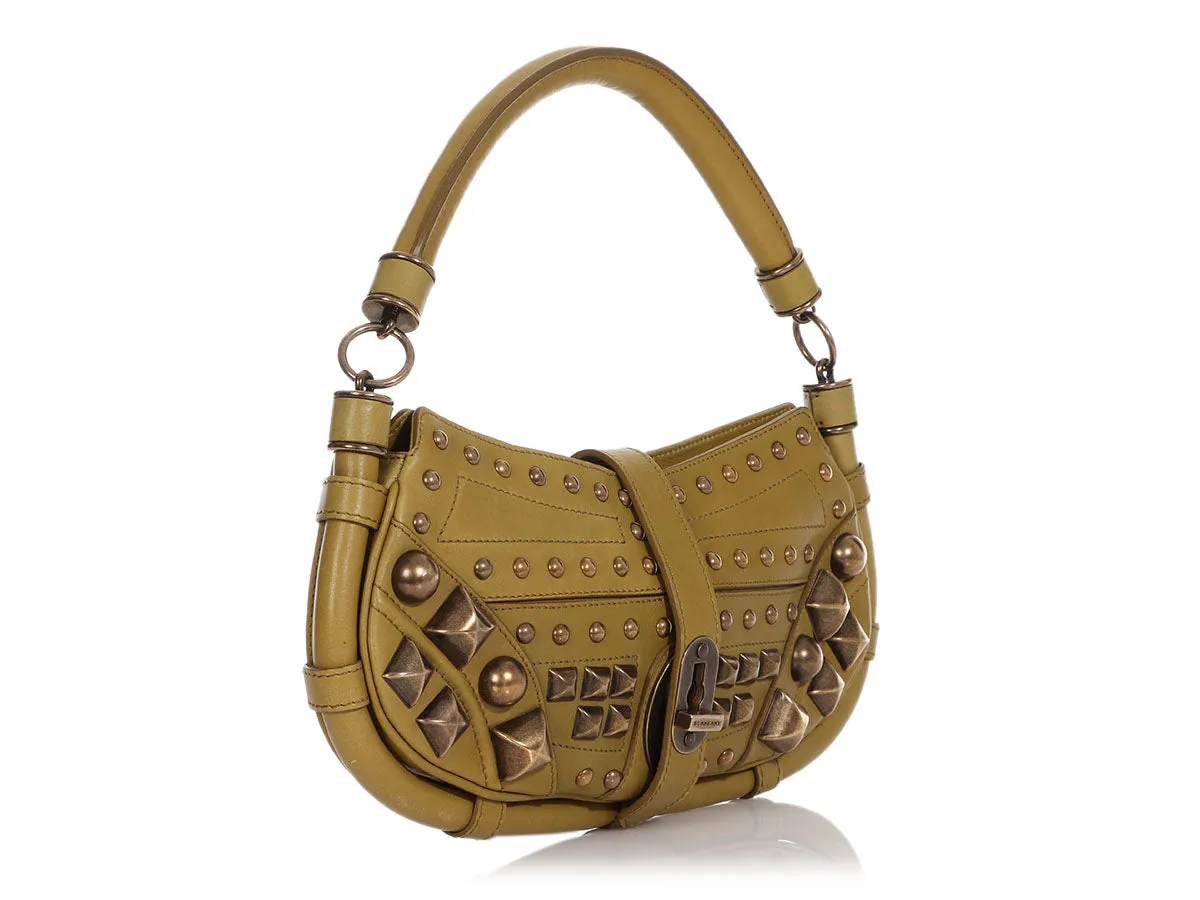 Burberry Pistachio Prorsum Cadet Studded Bag