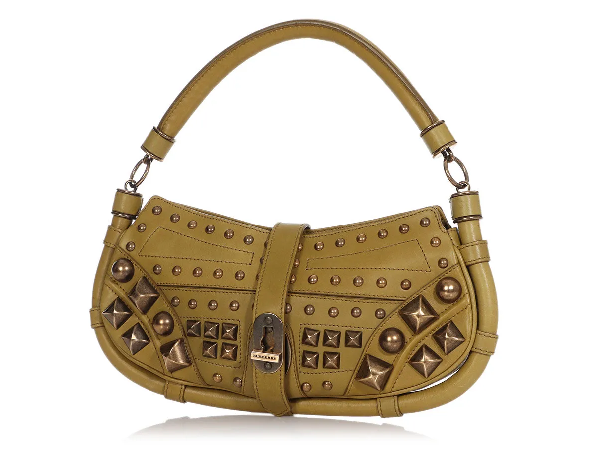 Burberry Pistachio Prorsum Cadet Studded Bag