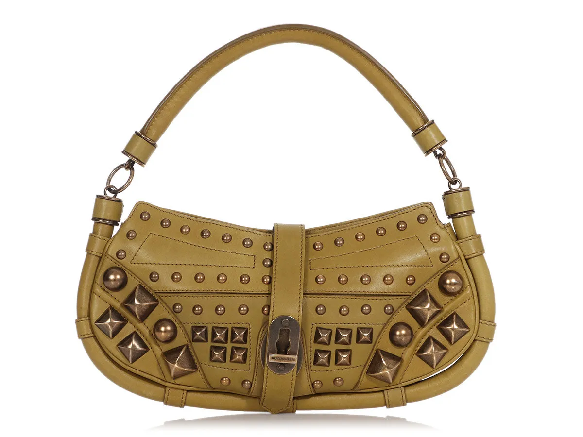 Burberry Pistachio Prorsum Cadet Studded Bag