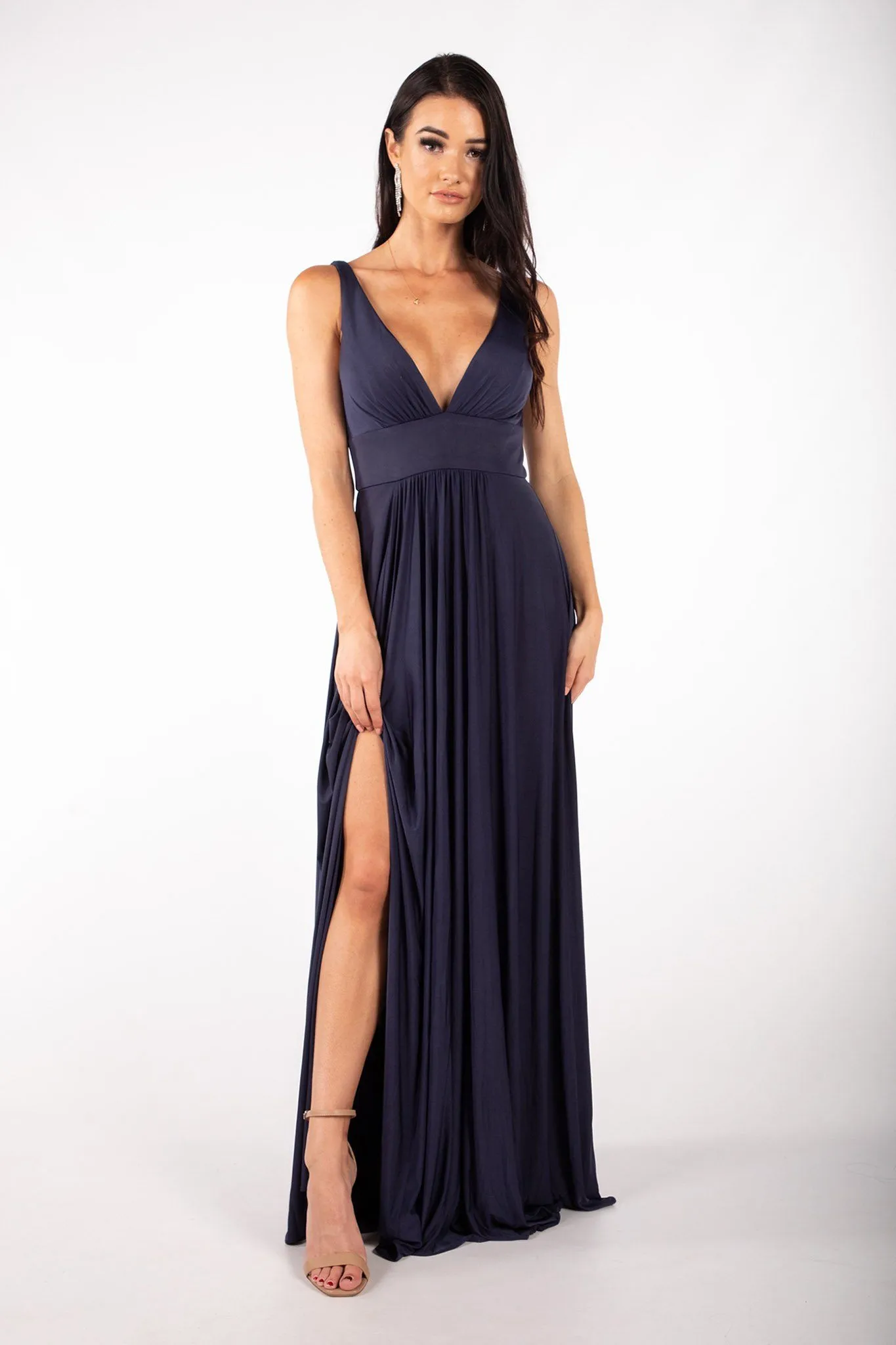 CATALINA A-Line Maxi Dress - Navy