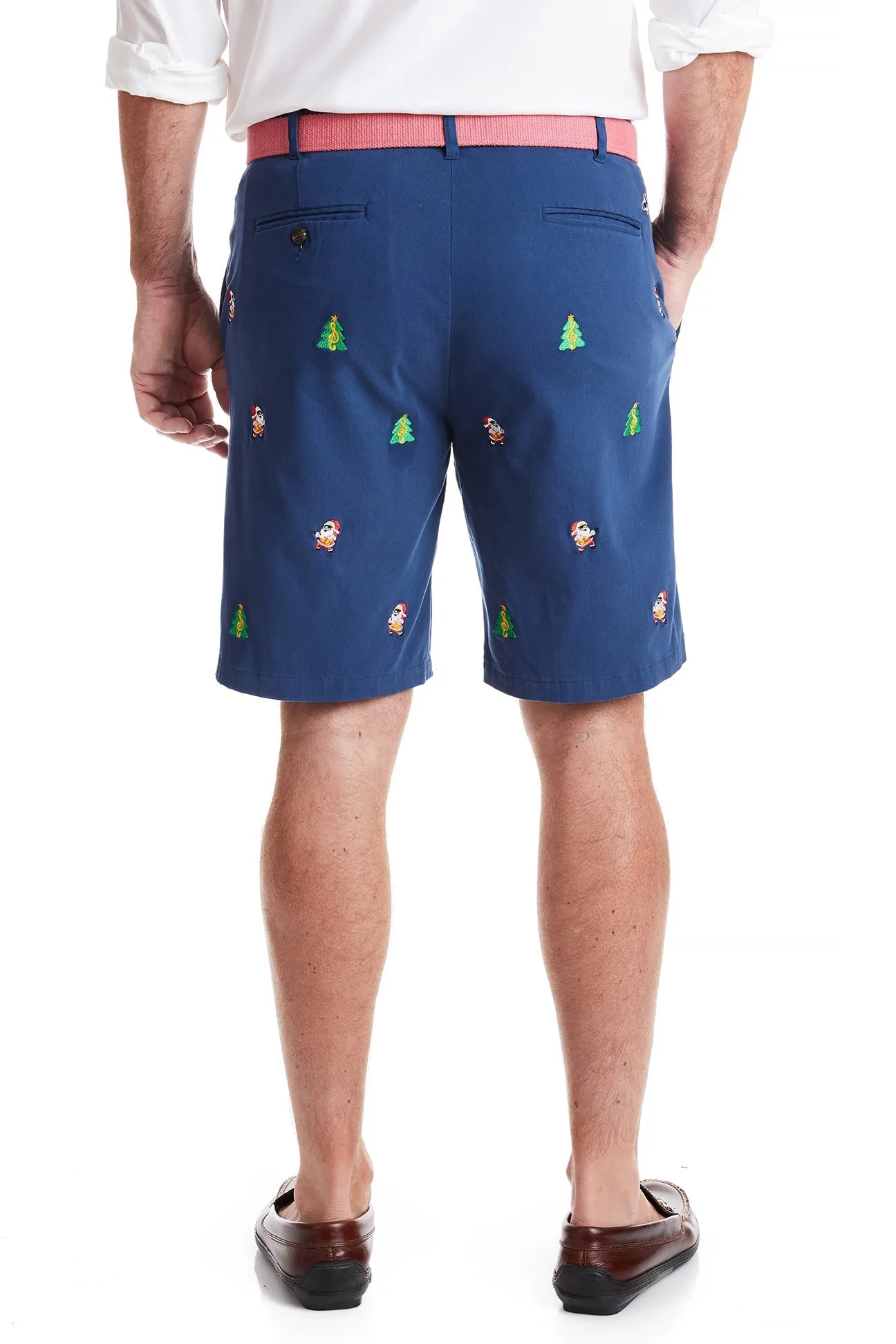 Cisco Short Nantucket Navy with Rockin' Around the Christmas Tree