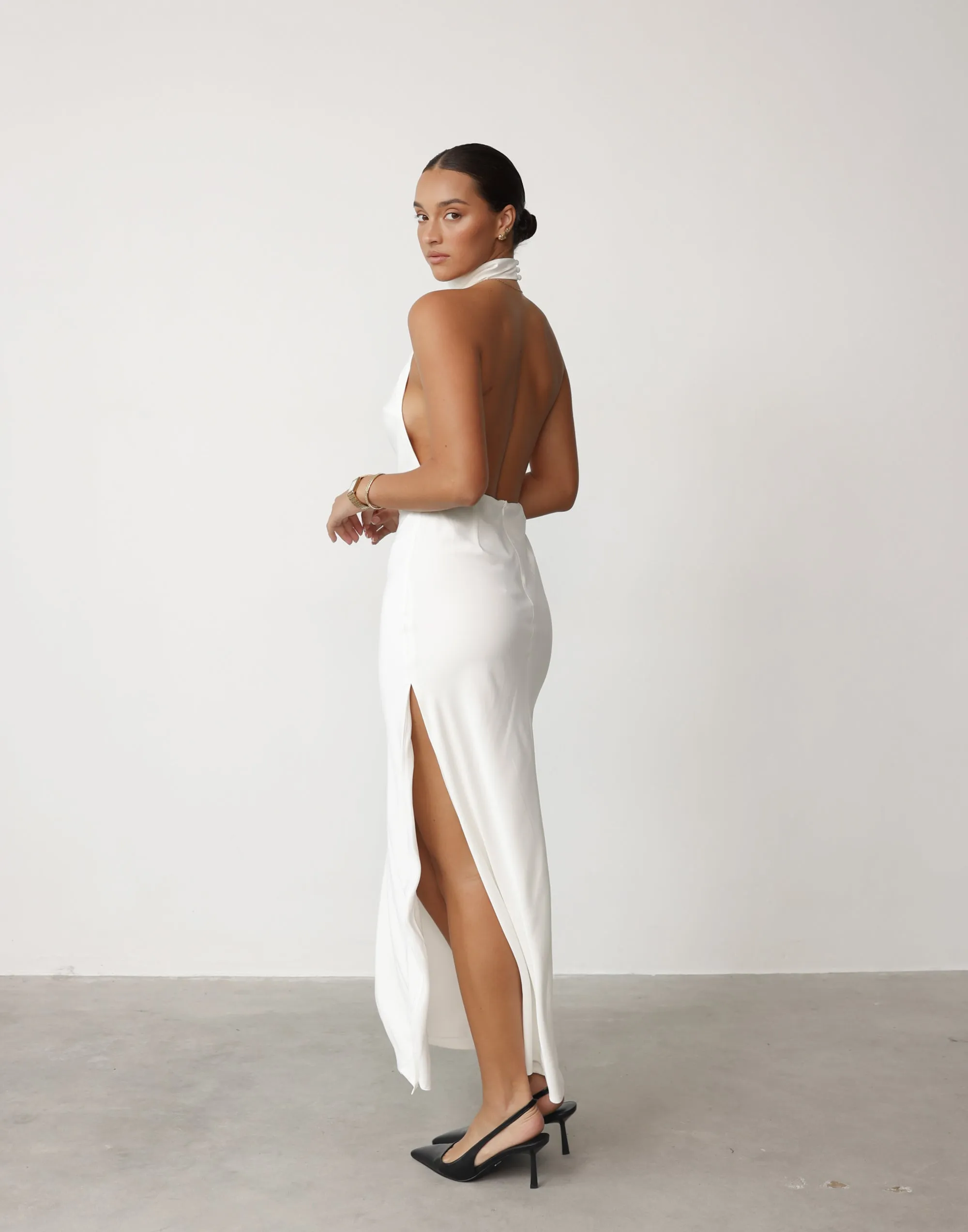 Clara Maxi Dress (White)