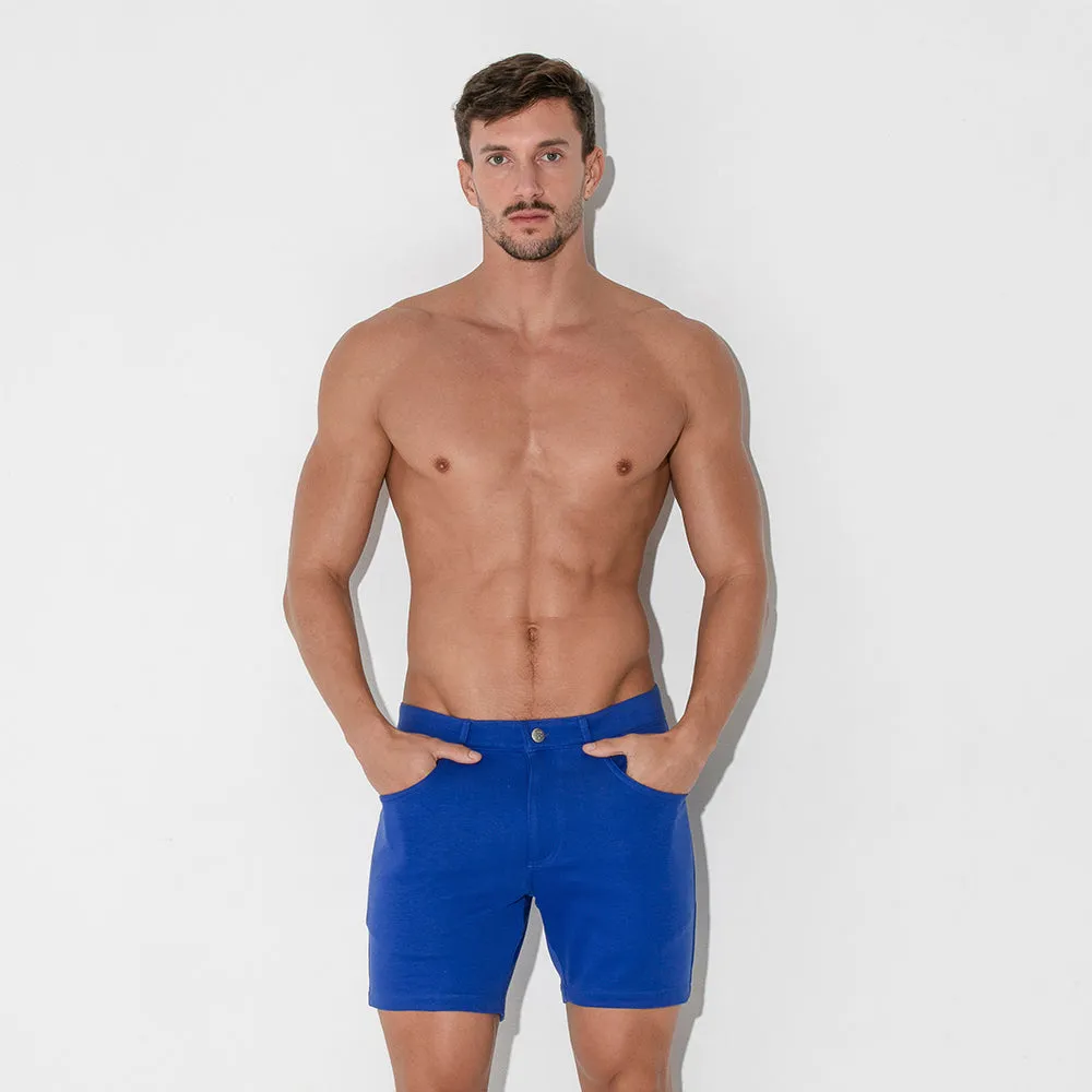 Code 22 slim fit 5" stretch short 9712 blue