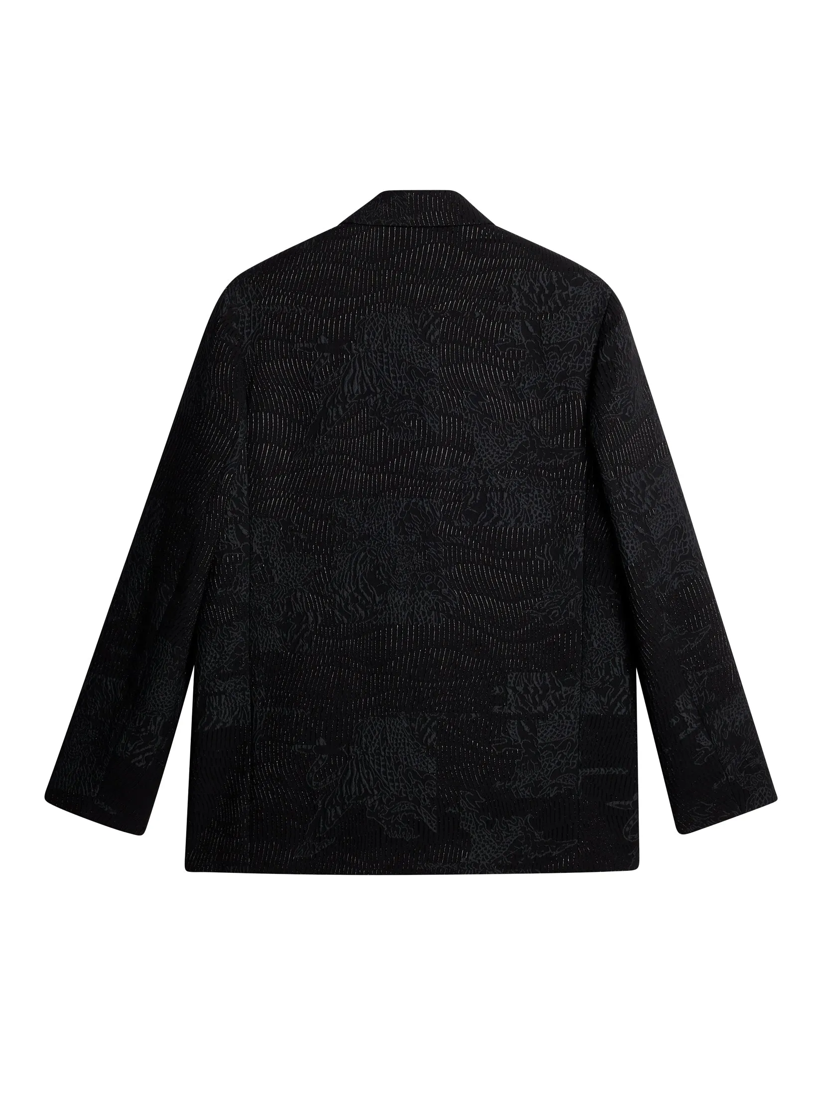 David U Jacquard Blazer / Black