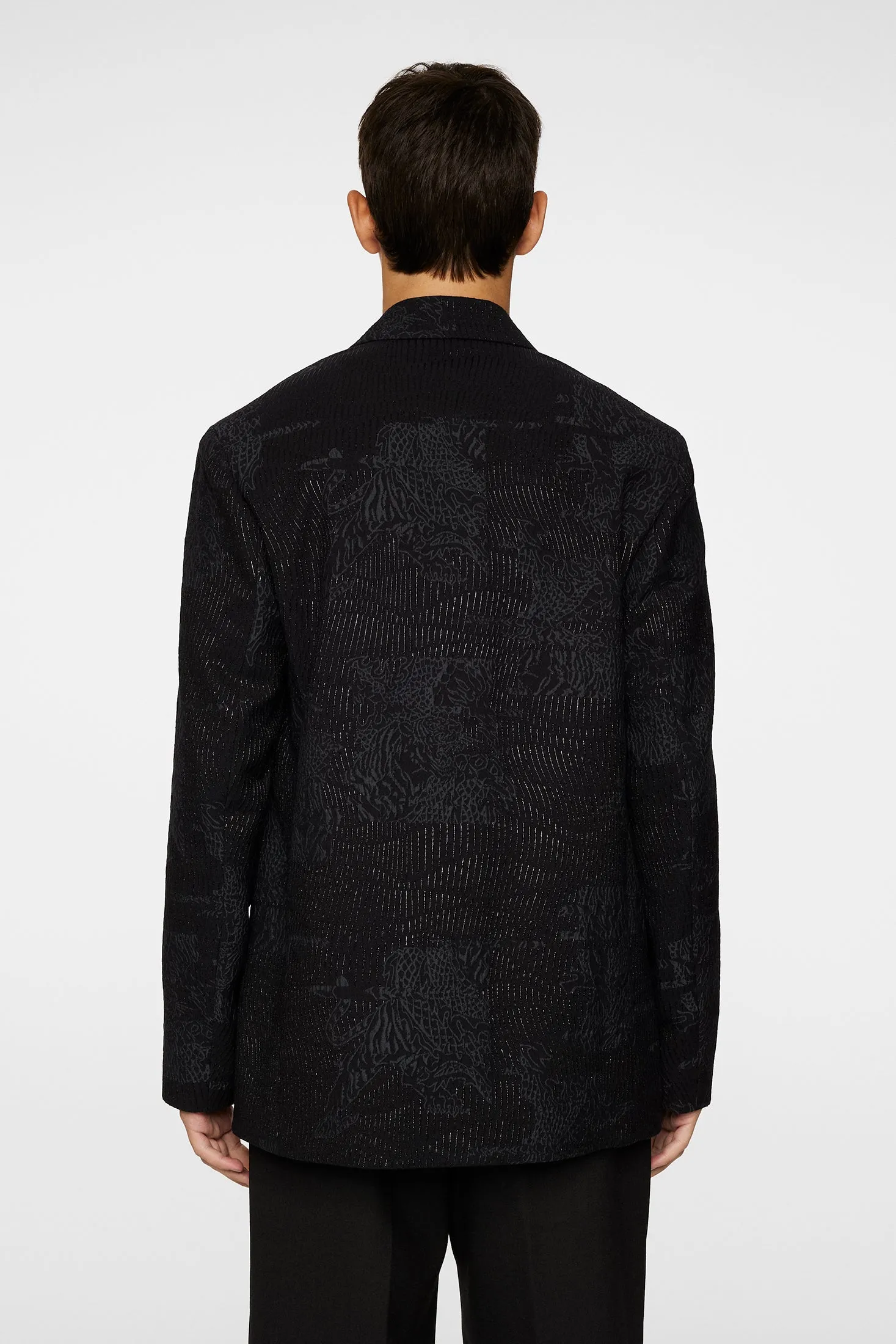 David U Jacquard Blazer / Black