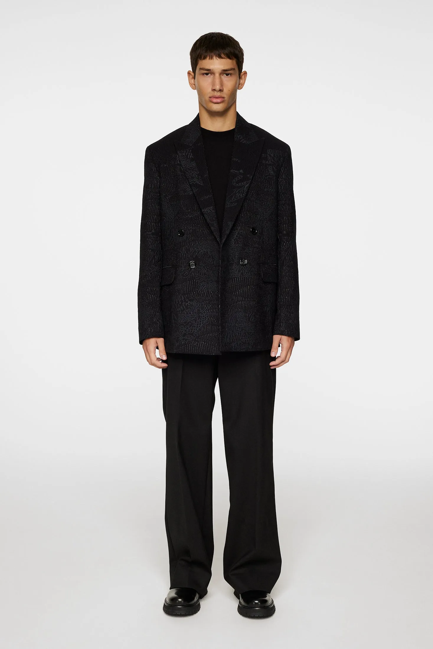 David U Jacquard Blazer / Black