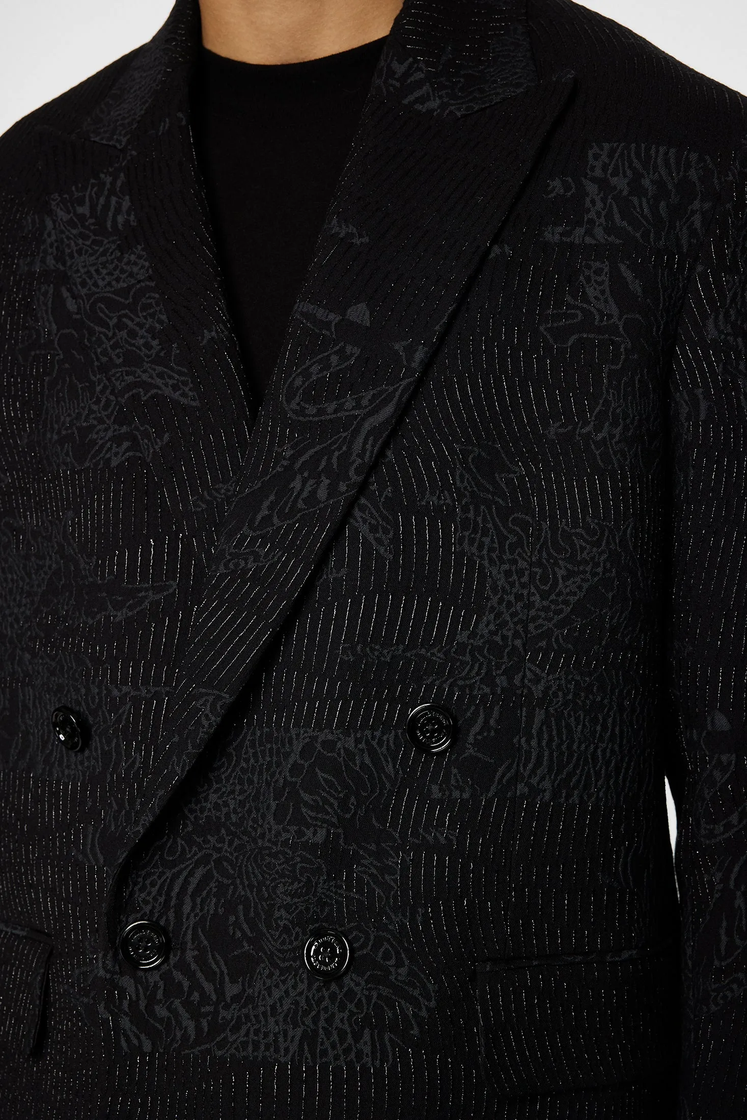 David U Jacquard Blazer / Black