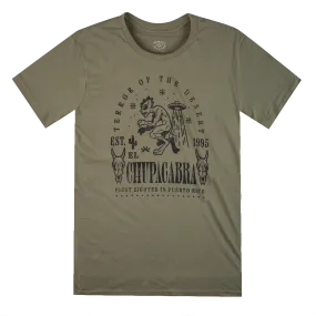 El Chupacabra Olive Tee