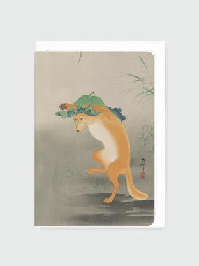 Greeting Card - Dancing Fox