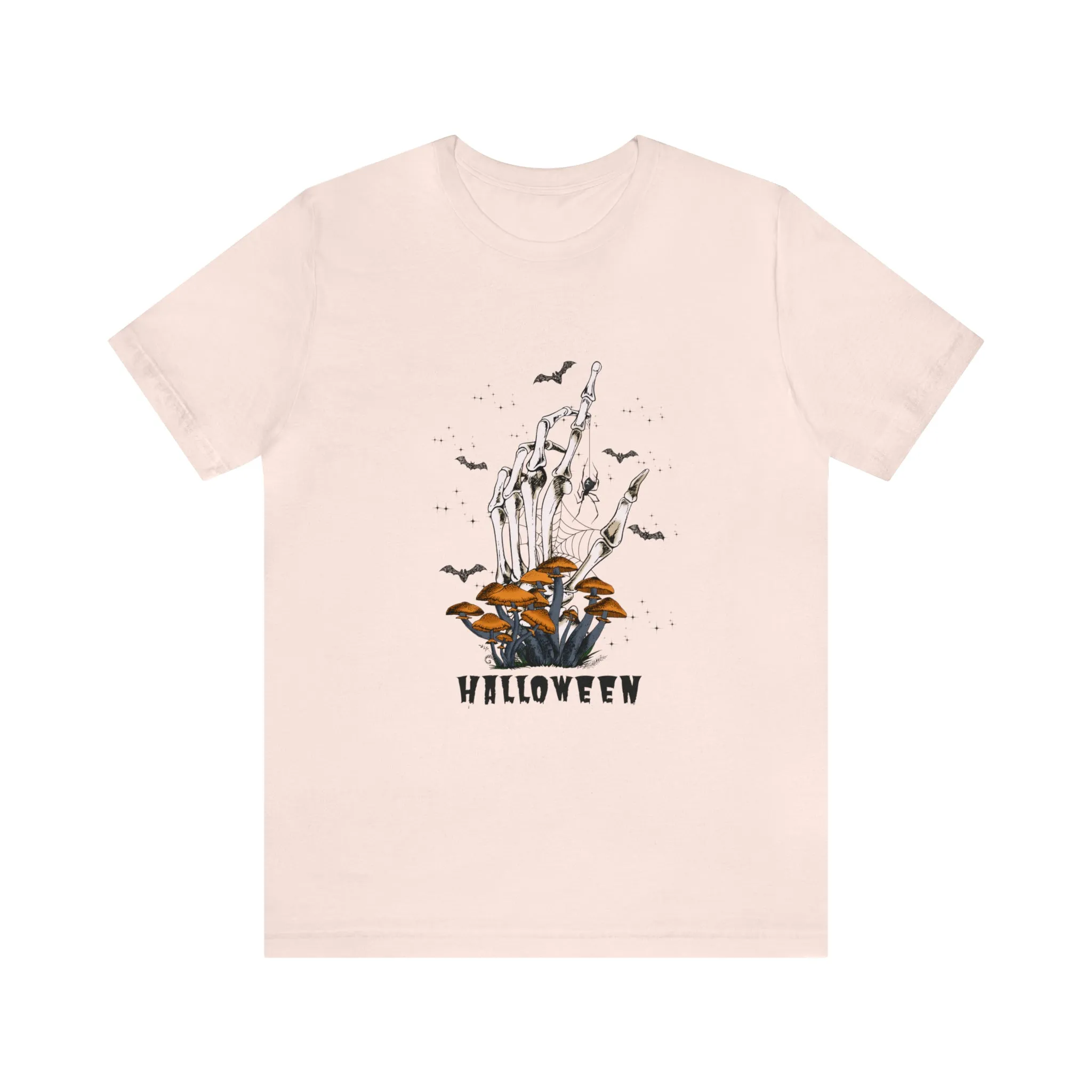 Halloween hand mushrooms Unisex Jersey Short Sleeve Tee