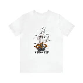 Halloween hand mushrooms Unisex Jersey Short Sleeve Tee