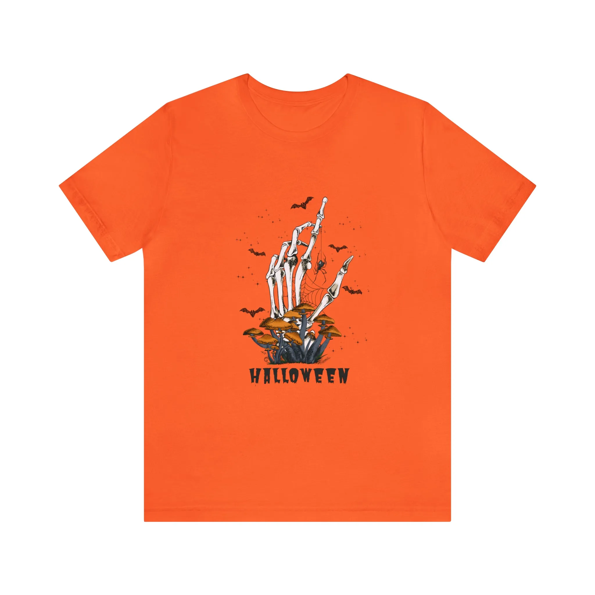 Halloween hand mushrooms Unisex Jersey Short Sleeve Tee