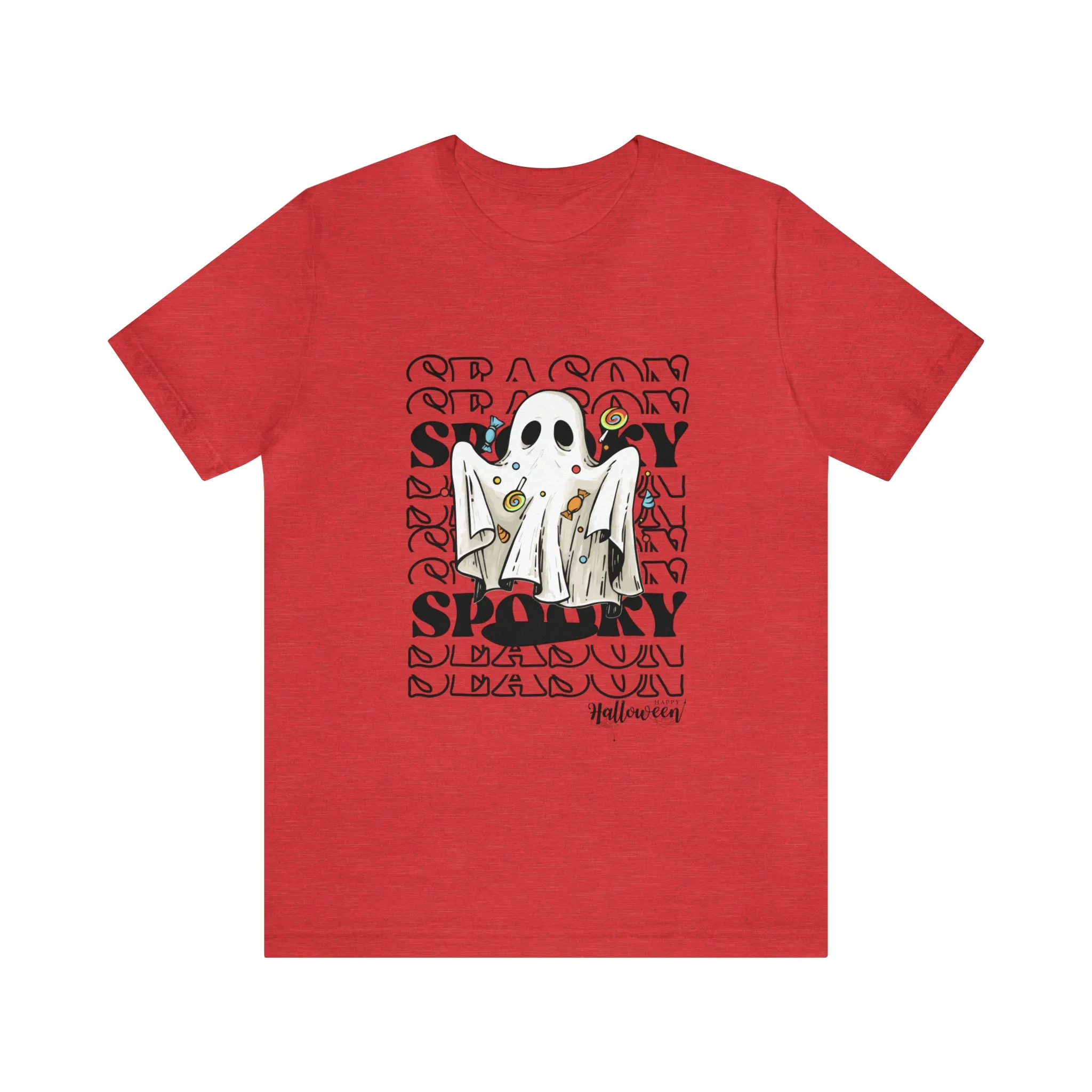 Halloween spooky ghost Unisex Jersey Short Sleeve Tee