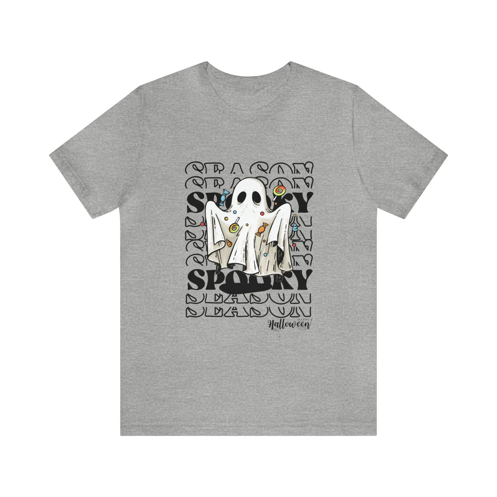 Halloween spooky ghost Unisex Jersey Short Sleeve Tee