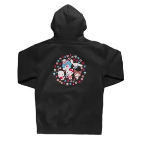 Hello Kitty and Friends x GIRL Black Hoodie (Woodland Wonder)