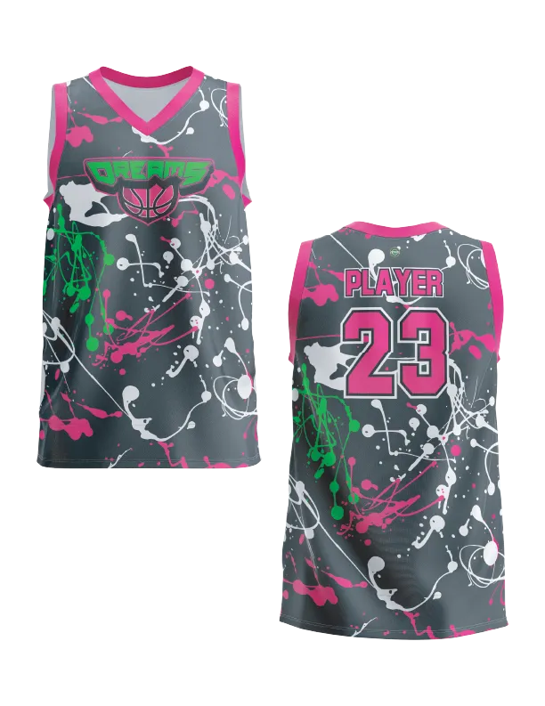 Hoop Dreams Charcoal Basketball Men's basketball  Full-Dye Jersey