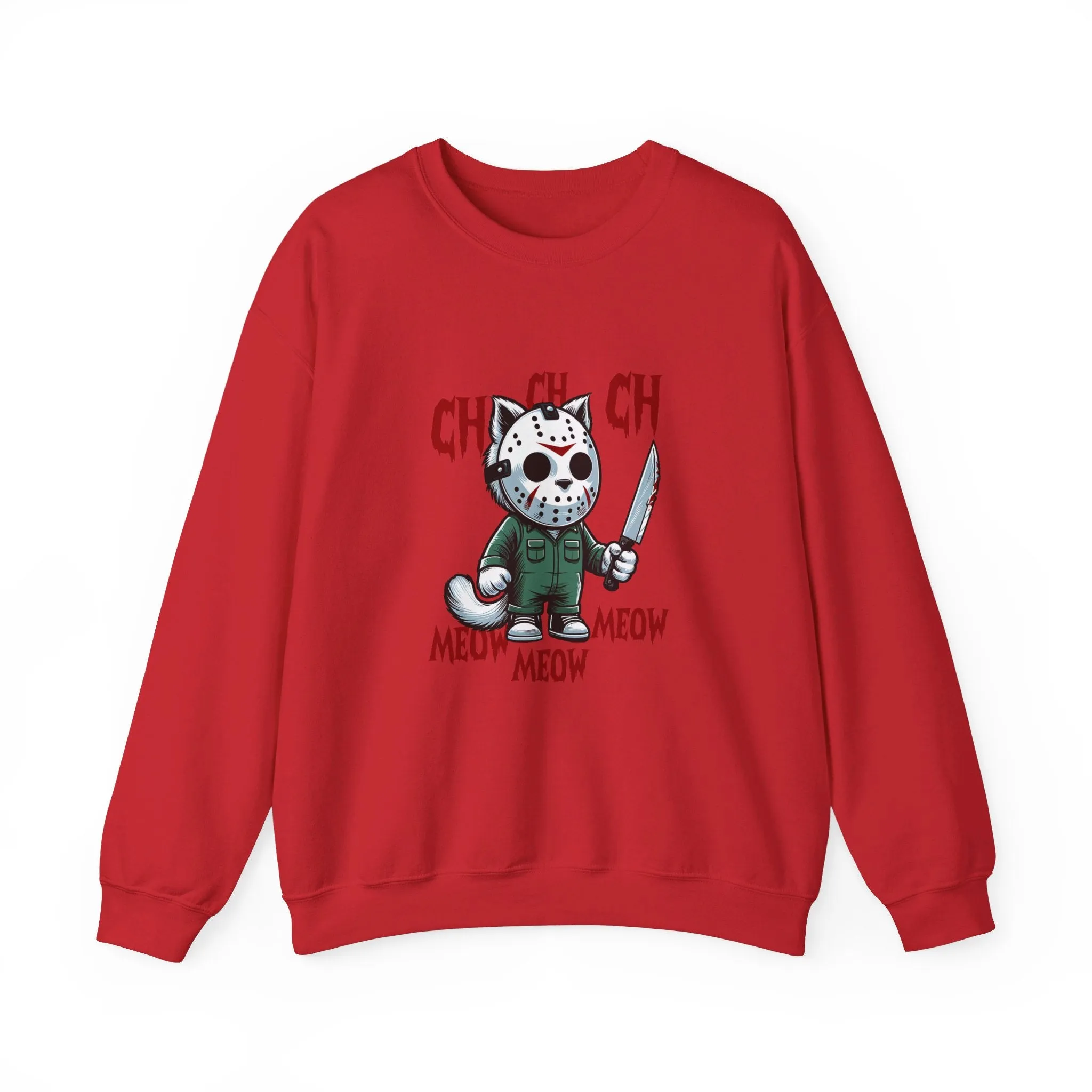 Horror Movie Cats Unisex Heavy Blend™ Crewneck Sweatshirt