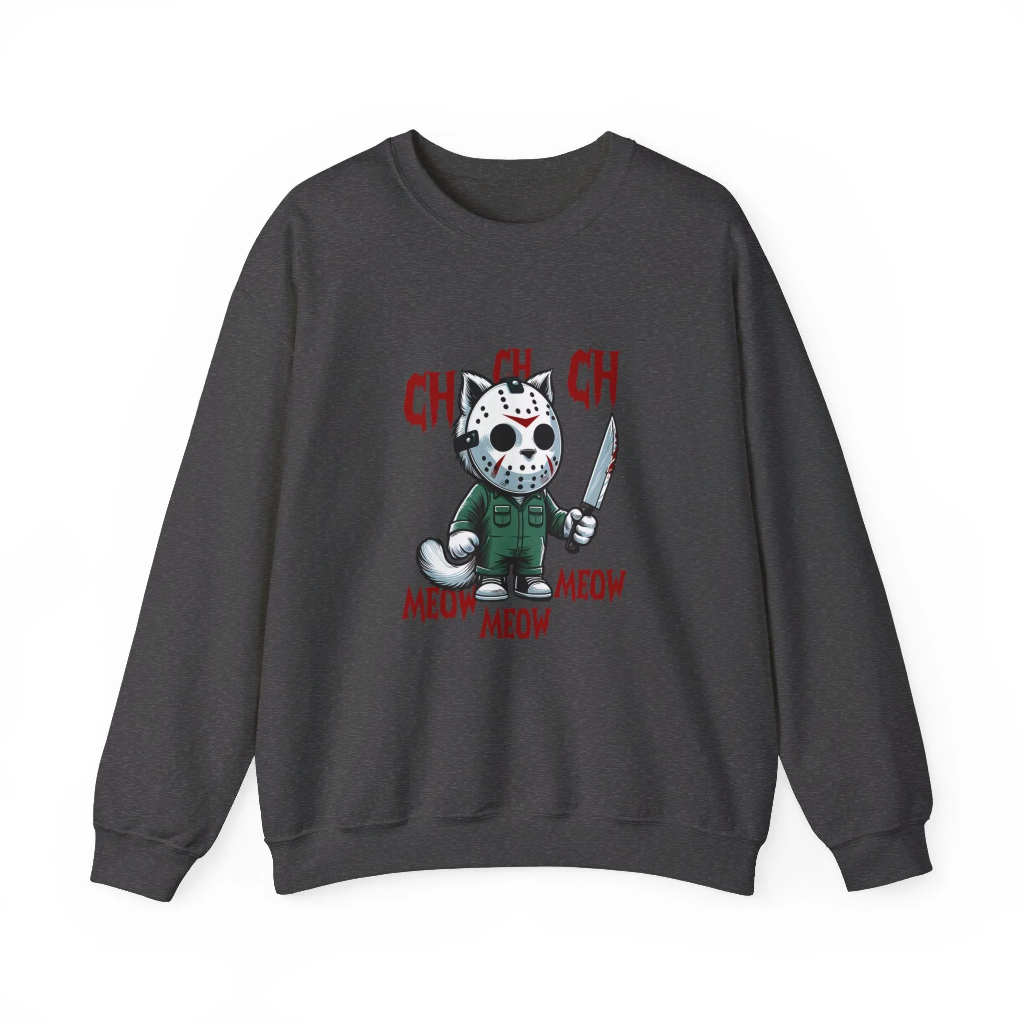 Horror Movie Cats Unisex Heavy Blend™ Crewneck Sweatshirt