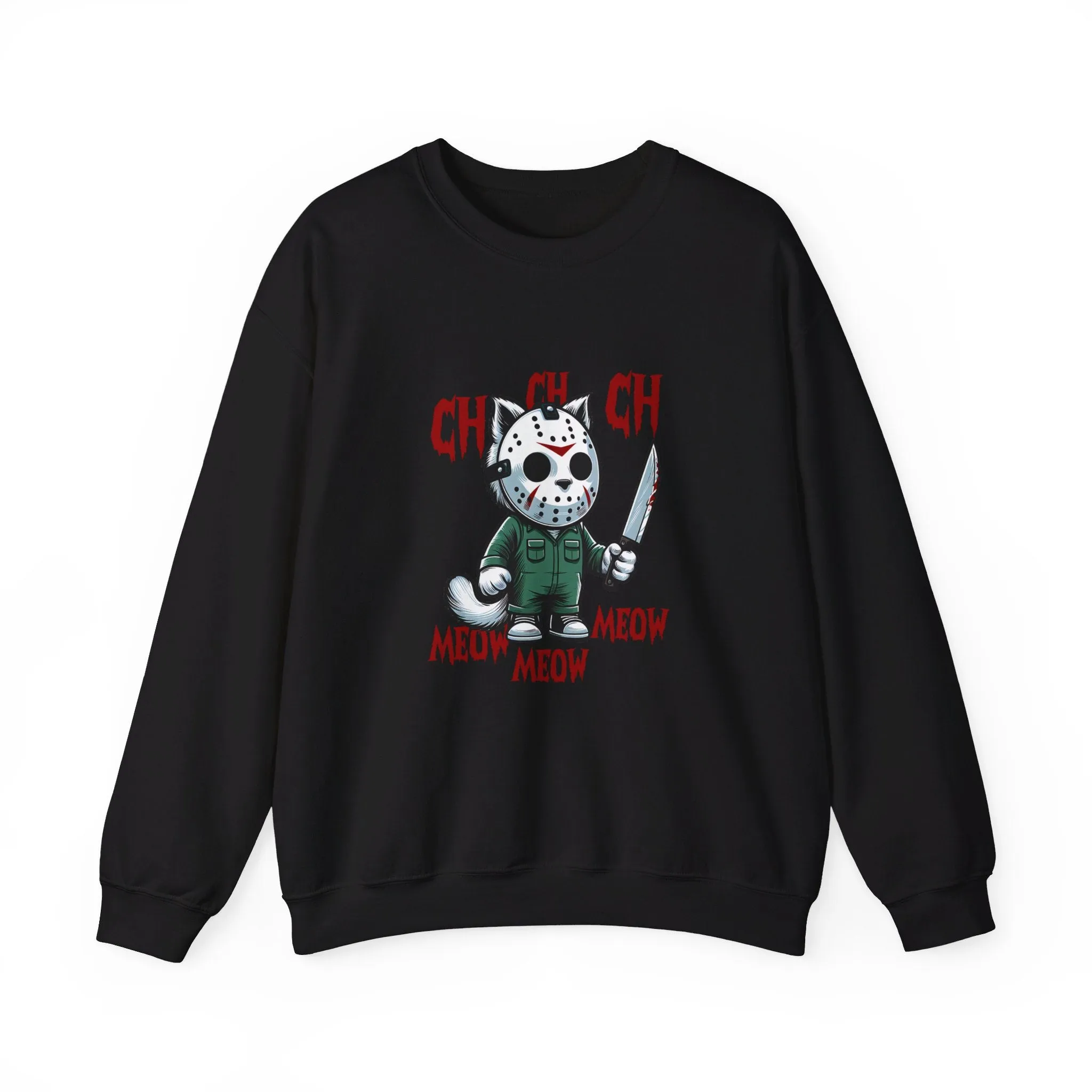 Horror Movie Cats Unisex Heavy Blend™ Crewneck Sweatshirt