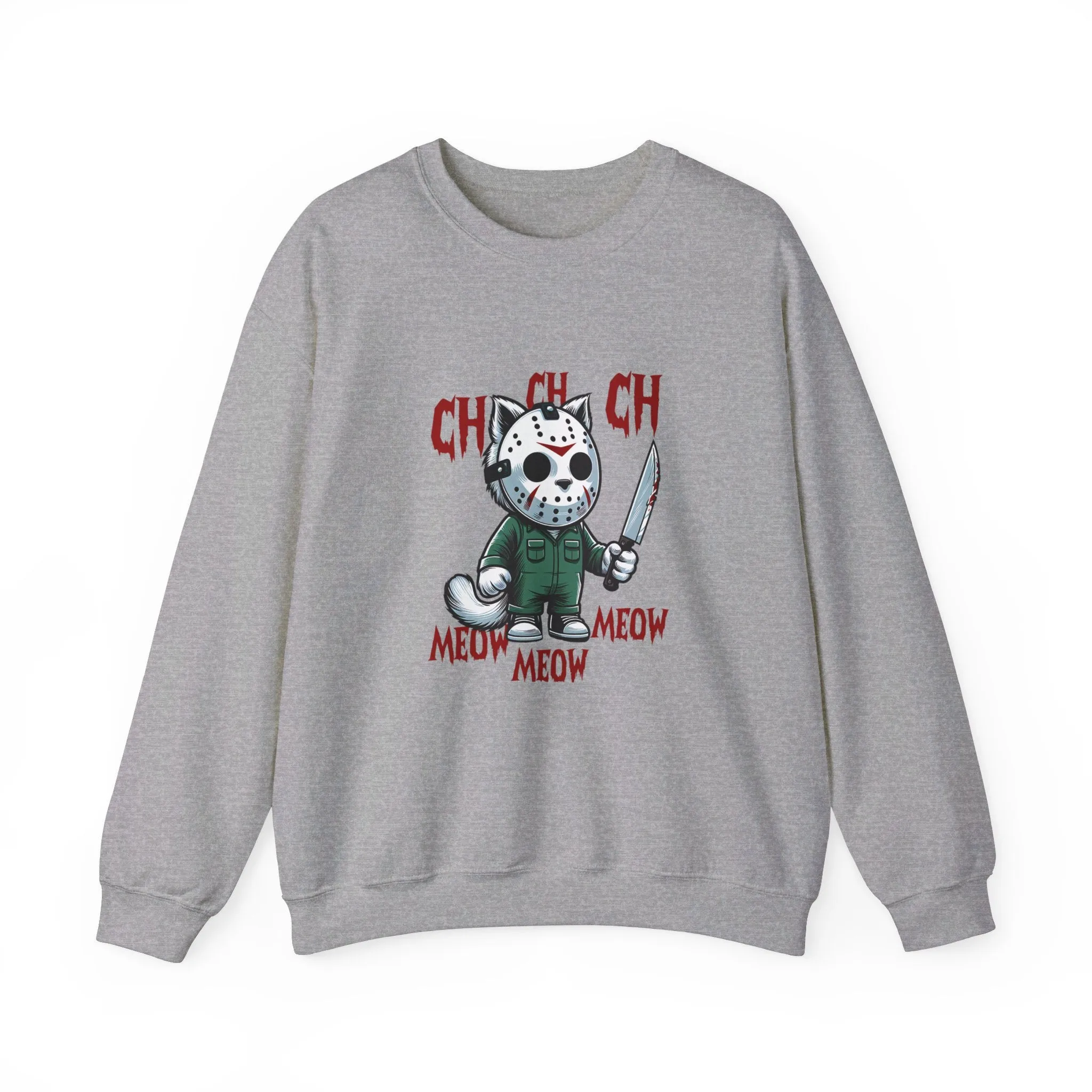 Horror Movie Cats Unisex Heavy Blend™ Crewneck Sweatshirt